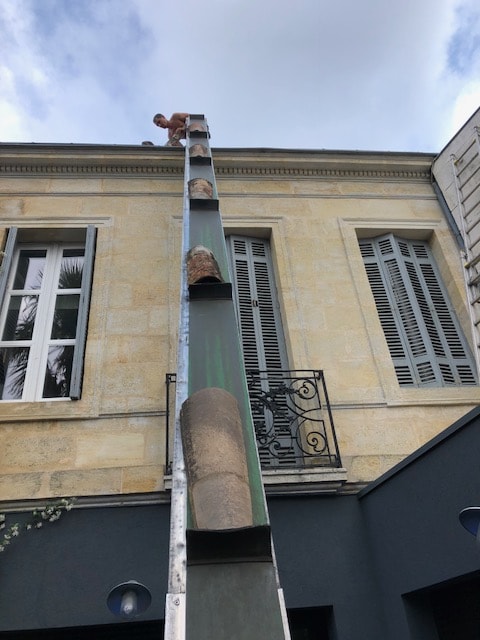 Monte-tuile professionnel chantier